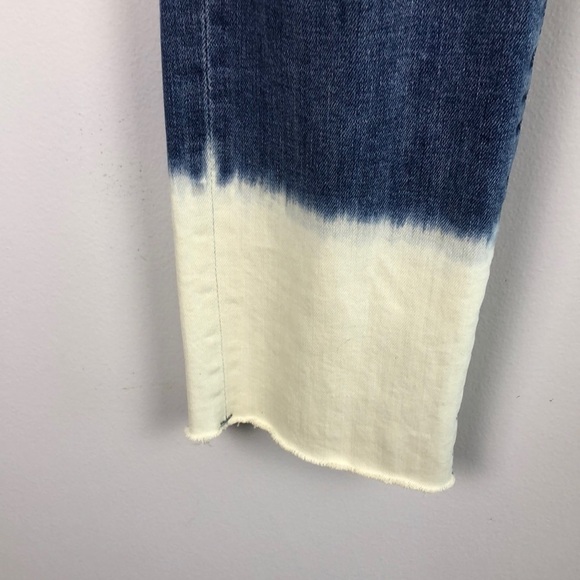 DS1961 Maria High Rise Instacuplt Straight Leg Cropped Frayed Bleached 27 Jeans - Picture 8 of 16